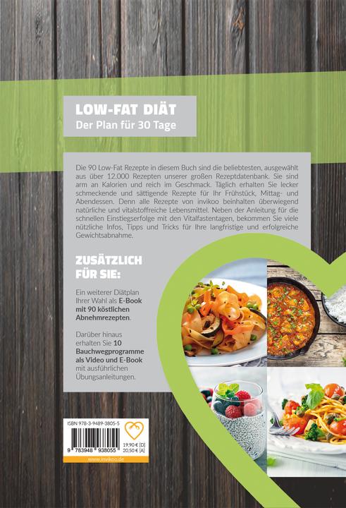 Image du produit Low Fat Diätplan - Ernährungsplan zum Abnehmen für 30 Tage (Allemand, Peter Kmiecik, 2021)