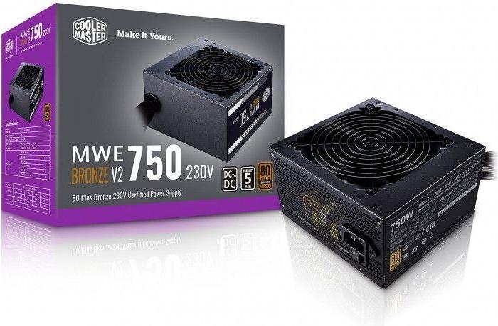 Actual product image Cooler Master MWE 750 Bronze V2 (750 W)