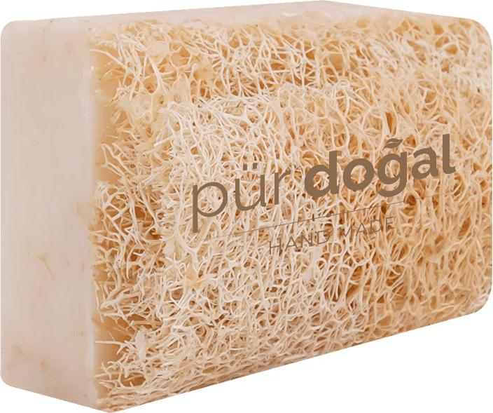Produktbild Pür Doğal 100% Natürliche Kürbisfaser Seife mit Ziegenmilch 130gr (Flüssigseife)
