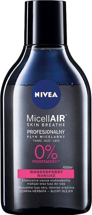 Actual product image NIVEA Micellair Skin Breathe Professional Micellar Liquid - Makeup Waterproof 400Ml (Make-up remover, 400 ml)