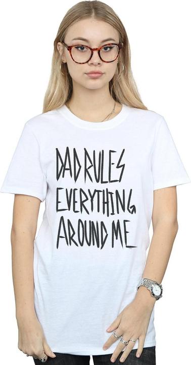 Actual product image Disney Womens/Ladies The Lion King Dad Rules Everything Cotton Boyfriend T-Shirt (XL)
