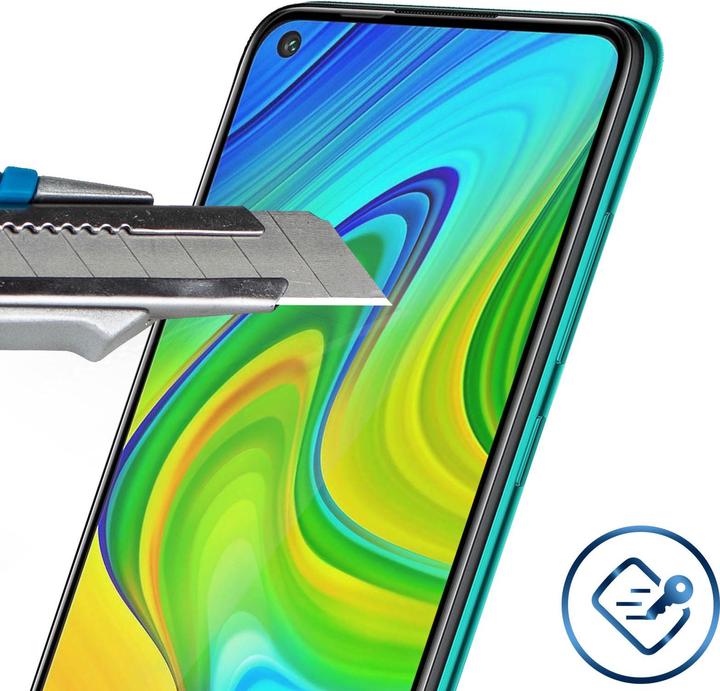 Produktbild Avizar Panzerglas, Glas Schutzfolie, Schutzglas (1 Stück, Xiaomi Redmi Note 9)