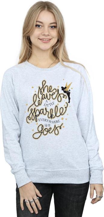 Actual product image Disney Womens/Ladies Tinkerbell Stars Sweatshirt (XXL)