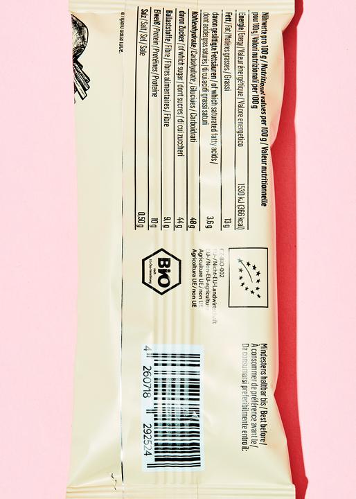 Valeurs nutritives et ingrédients KoRo Barre de légumes bio à la betterave et à la prune (900 g)