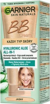 Image du produit Garnier GARNIER Hyaluronic Aloe All-In-1 BB Cream nawilżający krem BB do każdego typu skóry Jasny 50ml