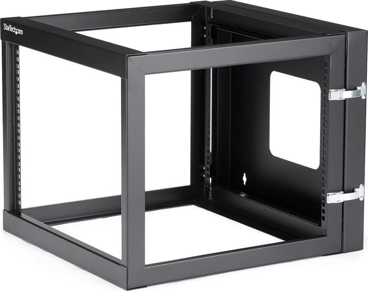 Produktbild StarTech 8 HE offenes 19 Zoll Server Rack mit Scharnier - 55cm tief (8 HE, 19 Zoll Rack)