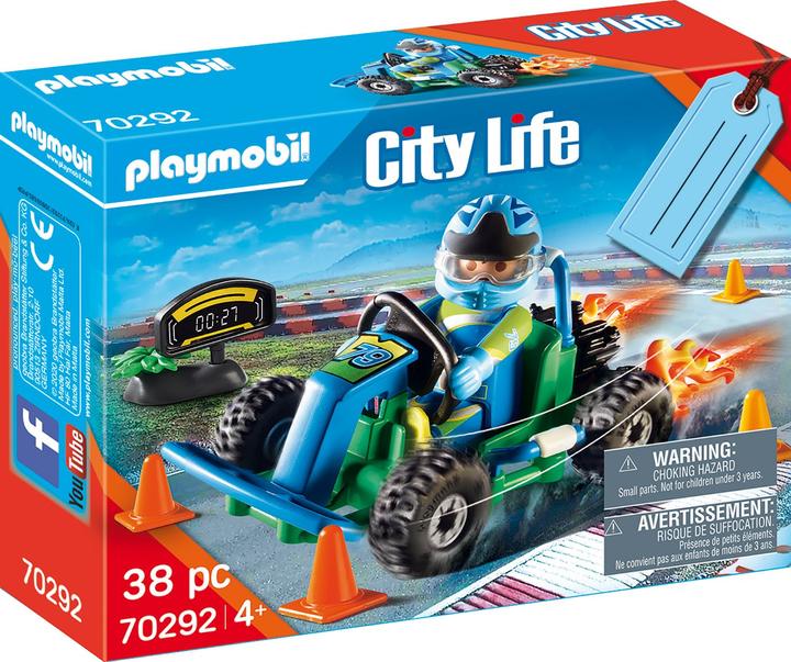 Playmobil Set regalo Go Kart Racing (70292, Playmobil City Life)