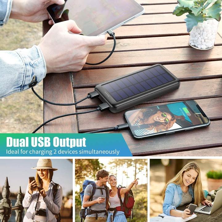 Produktbild QTshine Solar-Powerbank (26800 mAh, 99.16 Wh)