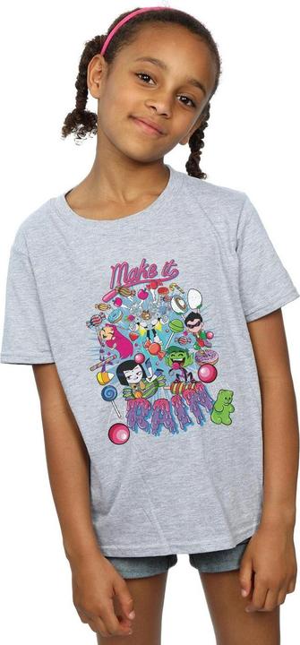 Image du produit - T-shirt TEEN TITANS GO MAKE IT RAIN - Fille (140, 146)