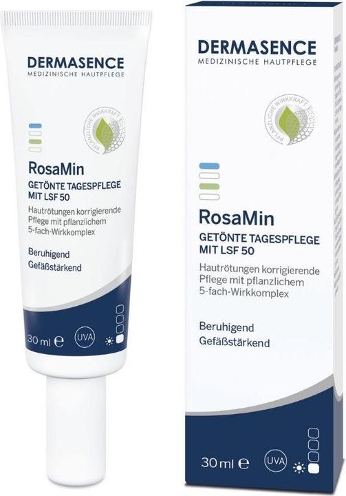 Actual product image Dermasence RosaMin tinted day care SPF50 (30 ml, Tinted Day Cream, SPF 50)