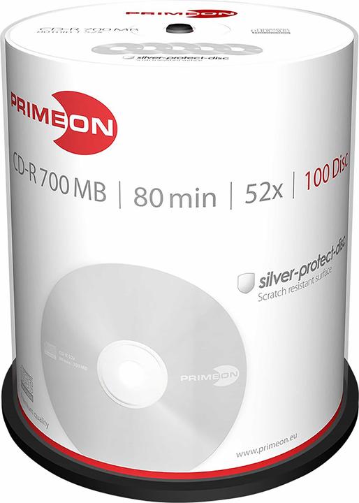Immagine prodotto Primeon CD-R 700MB 100 spindle (100 x)