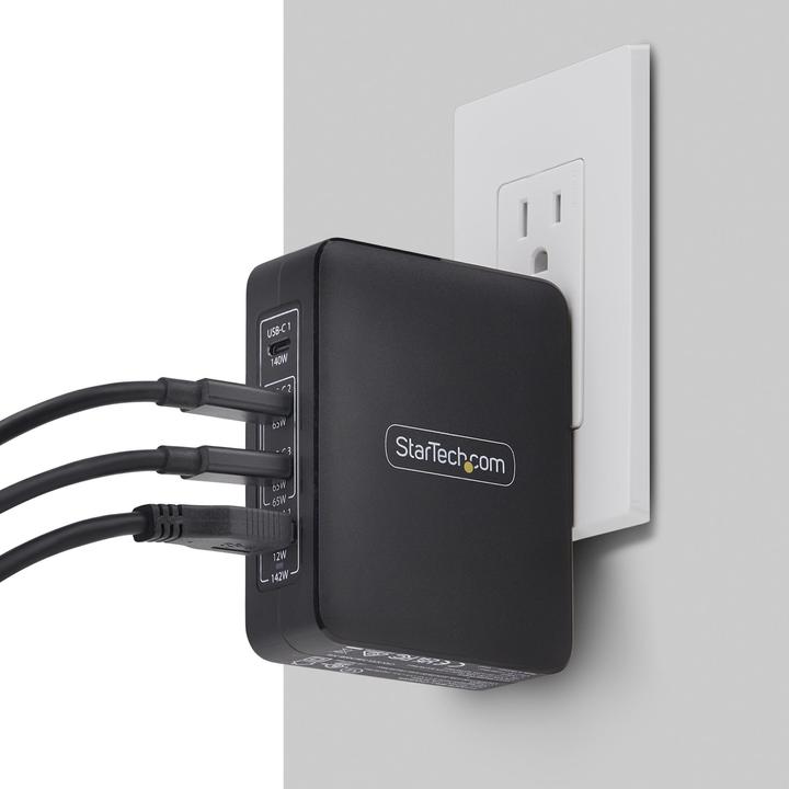 Immagine prodotto StarTech .com 3114GCU-WALL-CHARGER, Interno, AC, 28 V, Nero (140 W)