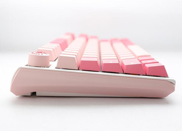 Produktbild Ducky One 3 Gossamer Pink TKL Gaming Tastatur - MX-Ergo-Clear (US) (Kabelgebunden)
