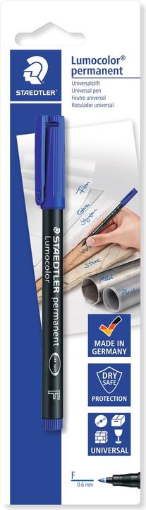 Produktbild Staedtler Lumocolor permanent (Blau, 0.60 mm, 10 x)