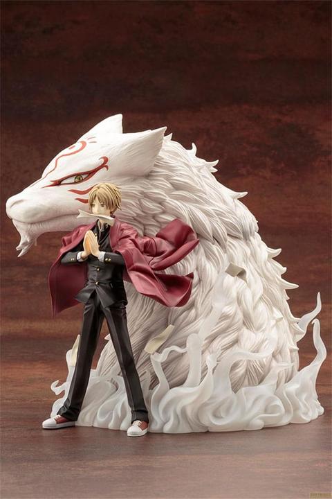 Actual product image Kotobukiya Natsume's Book of Friends ARTFX J Statue Takashi Natsume & Madara 20 cm