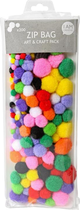 I Am Creative Zip Bag Pompons