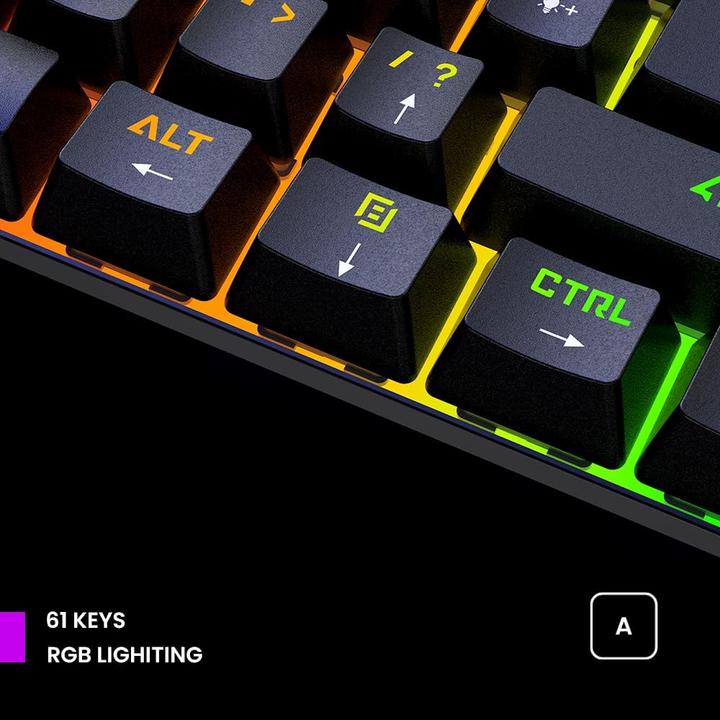 Produktbild Preyon Klawiatura Red All Claw Gateron Red (PRAC61B) (US, Kabelgebunden)