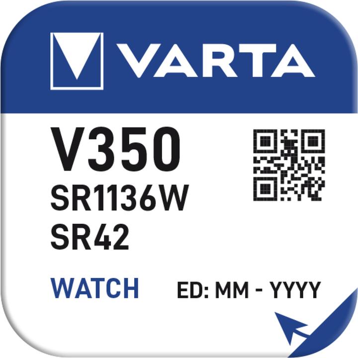 Produktbild Varta V 350 - Batterie SR42 - Silberoxid - 100 (1 Stk., SR42, 100 mAh)