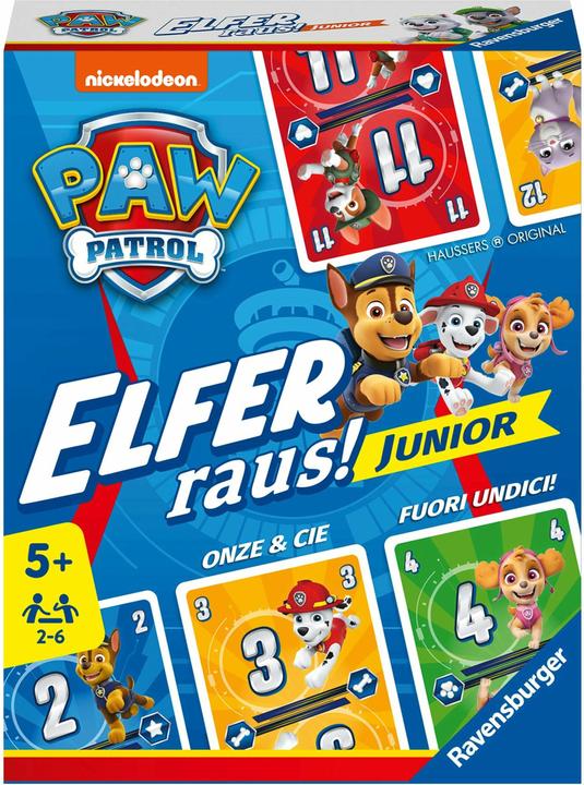 Actual product image Ravensburger 20953 PAW Patrol Elfer raus! Junior - Simple card game for 2-6 players 5+ (German, French, Italian)