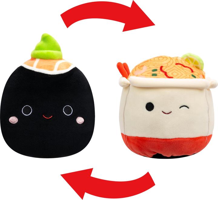 Actual product image Squishmallows 13 cm Plush P21 Flip A Mallows - Shozo Nori Sushi/ Daley Takeout Noodles (13 cm)