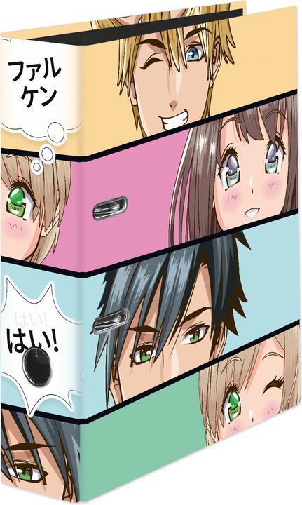 Falken Classeur à motifs Manga Motif Faces (A4, 80 mm, 6 pièce(s))