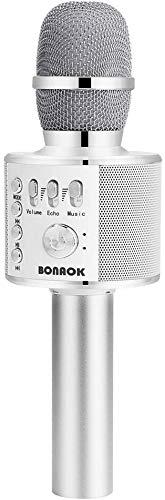 Actual product image Bonaok Wireless karaoke microphone