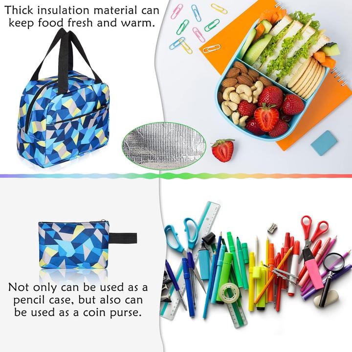 Actual product image Sciphylia Schulrucksack-Set mit Lunchpaket & Federmäppchen