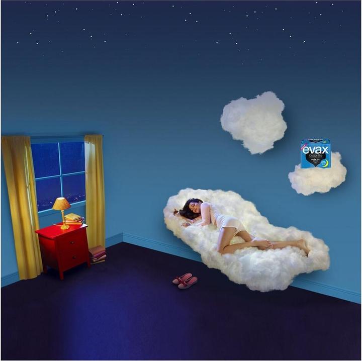 Produktbild Evax Cottonlike Nacht Damenbinden mit Flügeln 9 Stück (9 x, Damenbinden)
