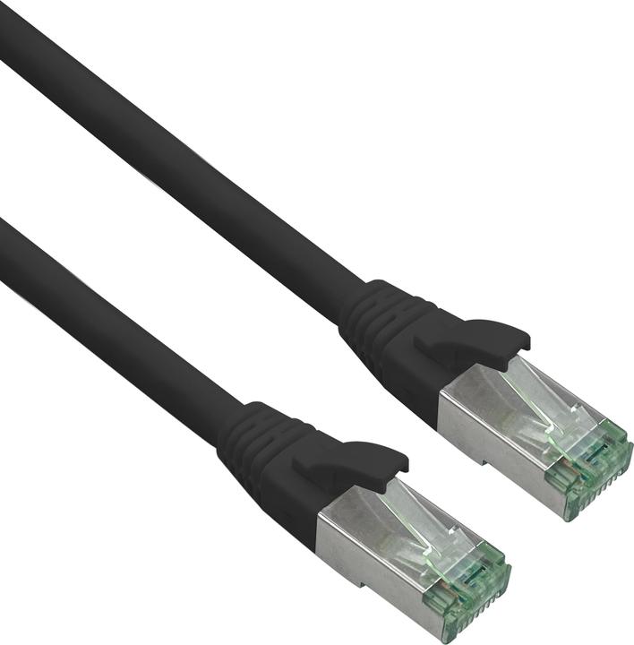 Produktbild Helos GRS zertifiziertes Cat 6a Patchkabel mit Cat 7 Rohkabel TPE schwarz 10,0m (S/FTP, CAT7, 10 m)
