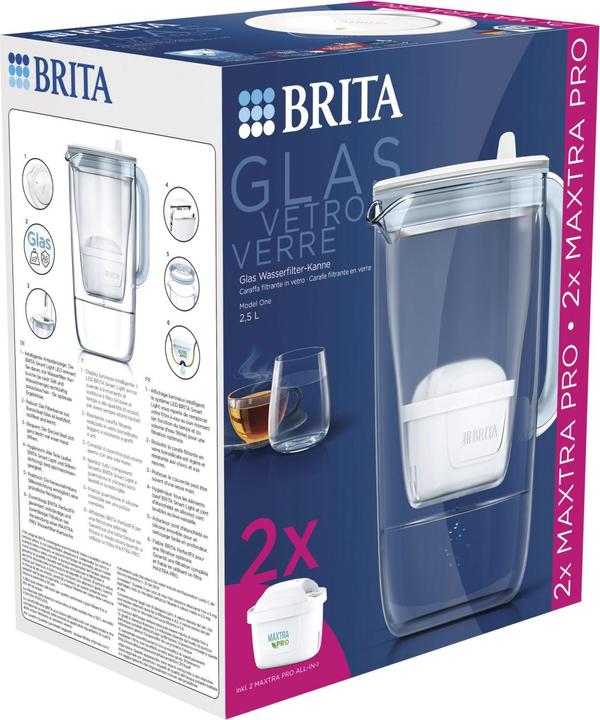 Actual product image Brita Glass water filter jug