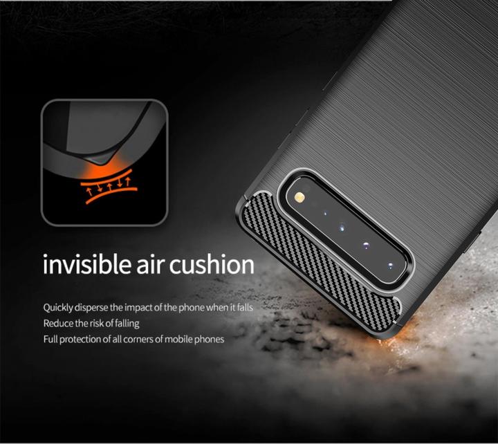 Produktbild Cadorabo TPU Ultra Slim carbon edelstahl Kombi Cover (Samsung Galaxy S10 5G)