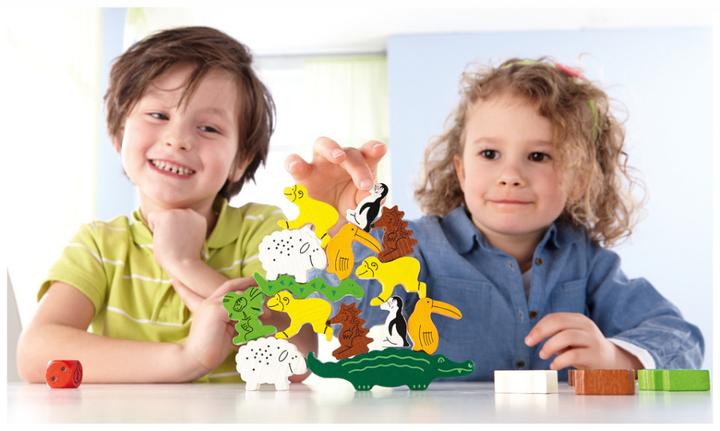 Actual product image Haba Boardgame 'Pyramid of animals'. Version in Greek 3212 from 5+ Years (Greek)