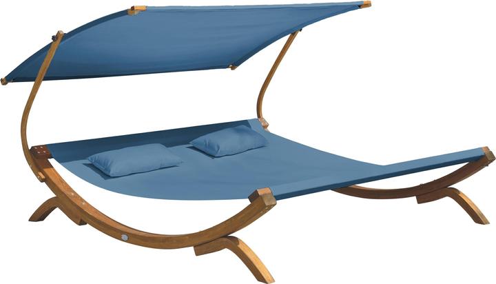 Actual product image Axi Mallorca Double Bed with Parasol Blue (200 cm)