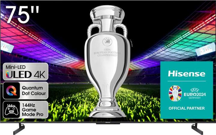 Actual product image Hisense TV 75U7KQ (75", U7K, Mini-LED, 4K, 2023)