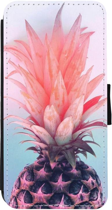 Actual product image PhoneLook Coque Wallet noir Purple Pink Pineapple (Apple iPhone 13)