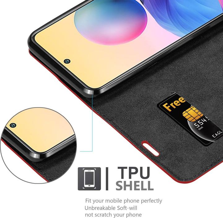 Immagine prodotto Cadorabo Libro Invis. Coperchio magnetico (Xiaomi Redmi Nota 10 5G, Xiaomi Poco M3 Pro 5G)