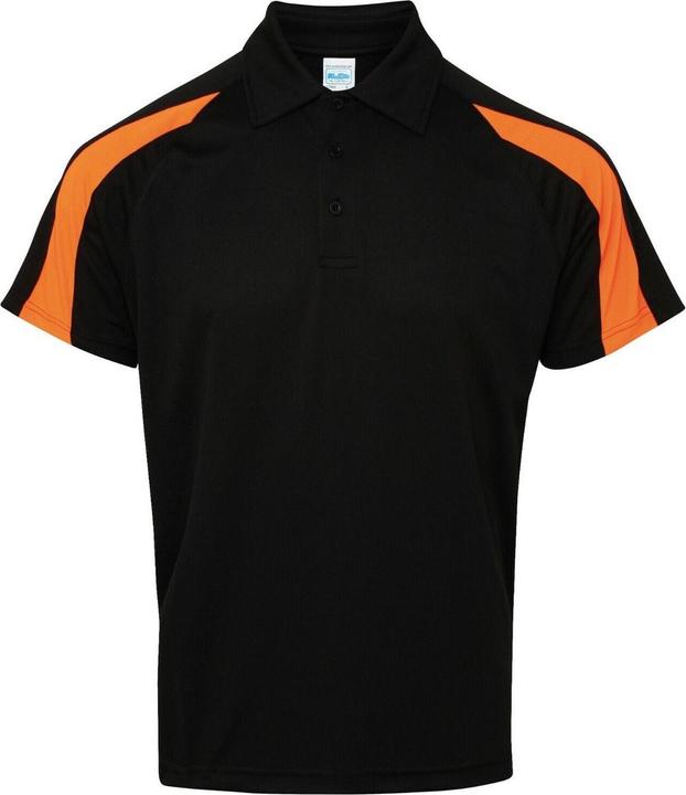 Pitch black/orange