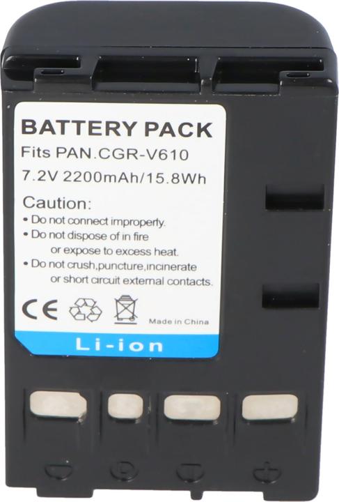 Actual product image AccuCell Battery Panasonic CGR-V14S Battery CGR-V610 CGR-V620 (Rechargeable battery)