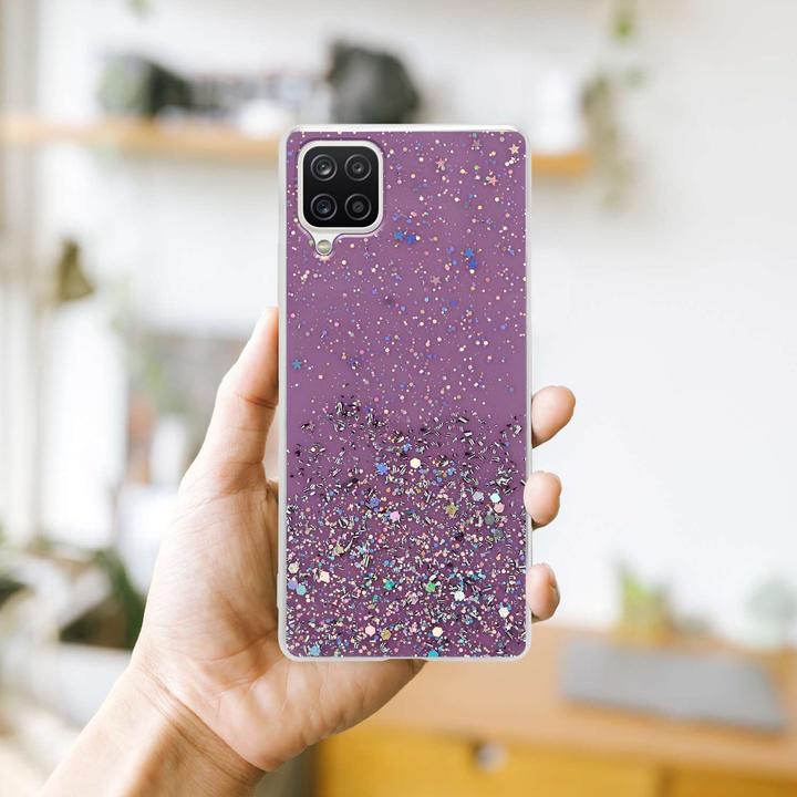 Produktbild Cadorabo TPU Cover funkelnder Glitter (Samsung Galaxy A12, Samsung Galaxy M12)