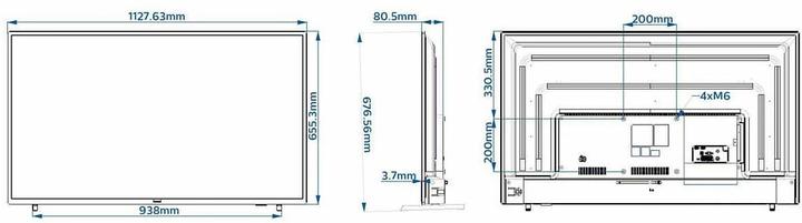 Actual product image Philips Hotel TV 43HFL3014/12 43" EasySuite (43", LCD, Full HD)