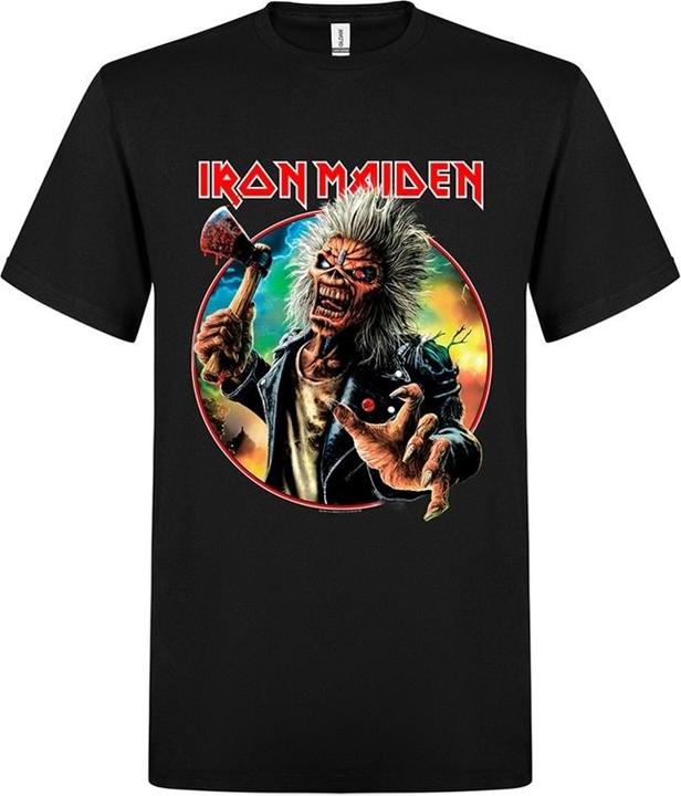 Produktbild Iron Maiden Axe Eddie Red White Circle Back And Front TSFB (XXL)