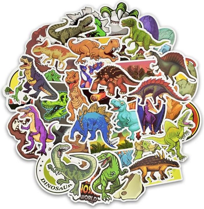 Image du produit JTI Autocollants, pack de 50 - Dinosaures