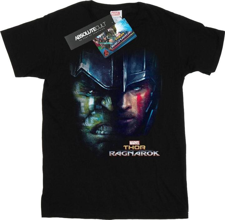 Immagine prodotto Thor Ragnarok Hulk Split Face Maglietta Ragazze (140, 146)