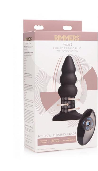 Actual product image XR Brands Rippled Rimming Plug