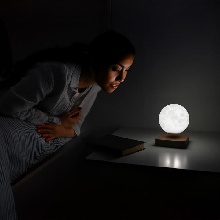 Immagine prodotto Hermex Luce notturna lunare a levitazione magnetica lampada da comodino lampada lunare luce d'atmosfera
