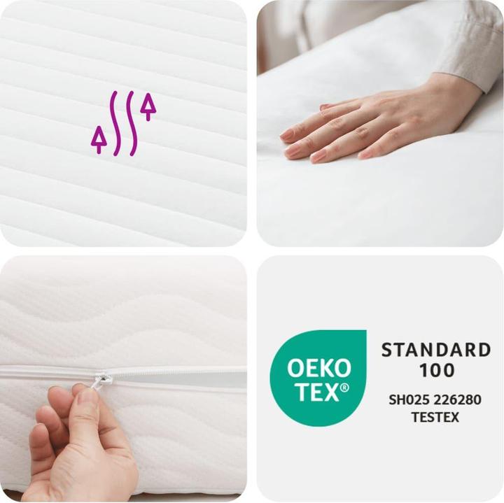 Image du produit VidaXL Schaumstoffmatratze 160 x 210 cm Härtegrad H2 H3 (160 x 210 cm, Noyau de mousse)