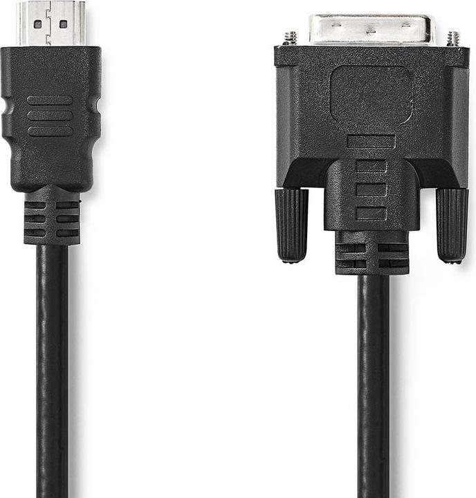 Image du produit Nedis Câble HDMI™ | HDMI™ mâle | DVI-D 24+1 broches mâle | 1080p | Nickelé | 3.00 m | Droit | (3 m, HDMI)