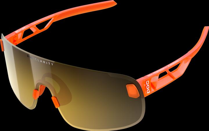 Poc Elicit (Orange Fluorescent Translucide, Miroir violet et or, Orange Fluorescent Translucide)
