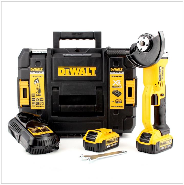 DeWalt Batteria DCG412M2 18 V 4.0 Ah (125 mm)