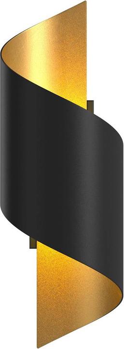 Actual product image Lindby Metal wall lamp Desirio, black-gold (330 lm, G9)